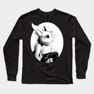 Rabbit prince portrait - vintage fantasy inspired art and designs Long Sleeve T-Shirt